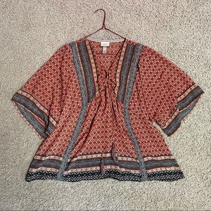 Red, White, and Blue Blouse by Knox Rose (XXL)